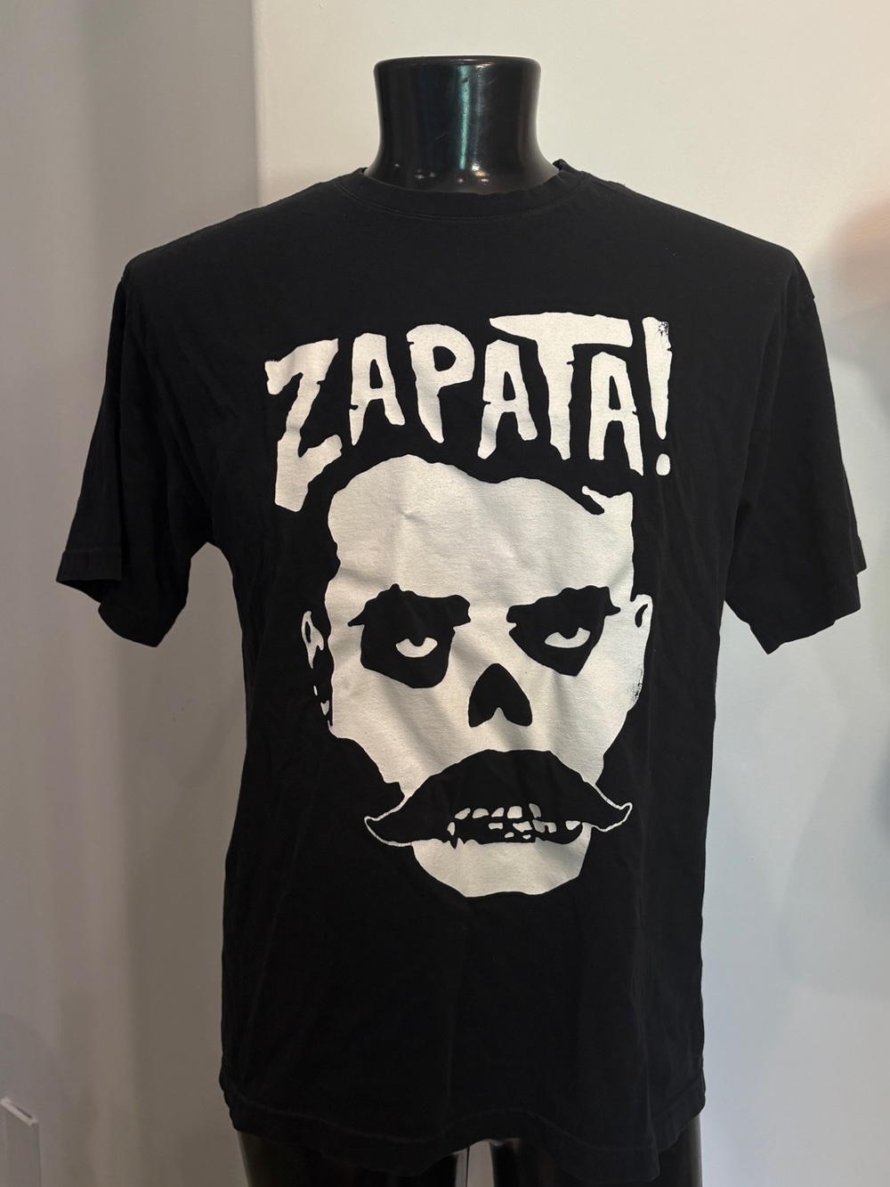 Vintage 90s Emiliano Zapata Mexican Revolutionary Skull Graphic Tee XL